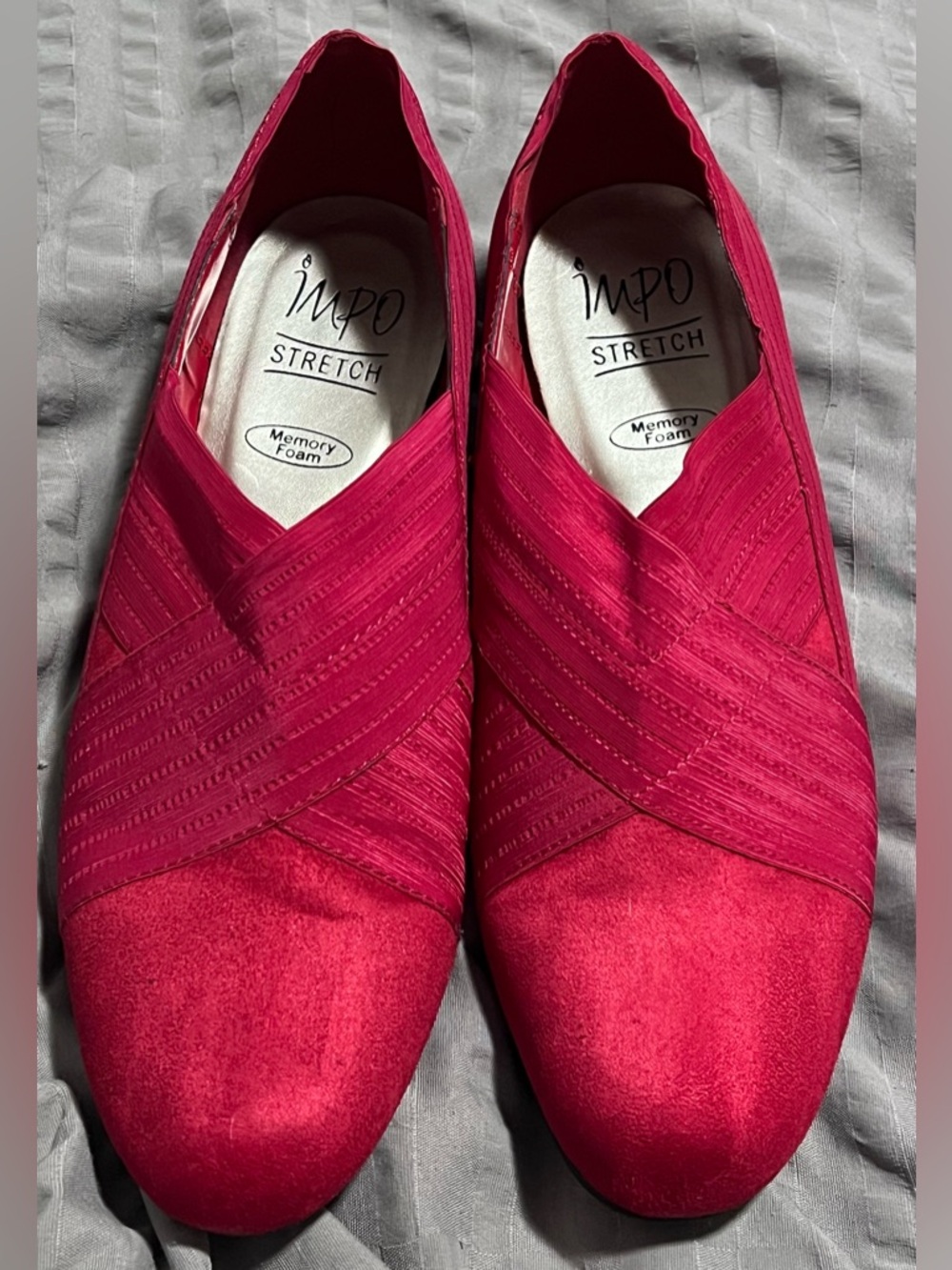 Red suede Hollywood size ladies 10 shoes